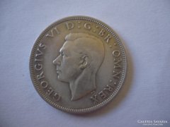 Ezüst Half Crown  1946  György király 14,1 gramm  Anglia