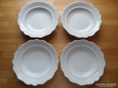 4 db régebbi porcelán tányér mélytányér