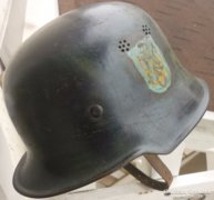 M34 polizei Német sisak Ukrán festéssel