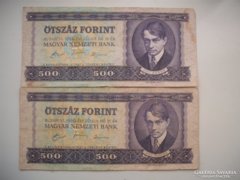 2 x 500 forint 1990 LOT !!!