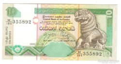 10 rúpia Sri Lanka UNC