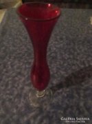 20 cm magas színes  üveg váza kehely