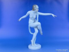 0D351 Herendi táncosnő női akt porcelán figura