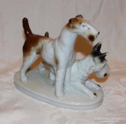 Foxi Kutyák Thüringiai Lippelsdorf Porcelán