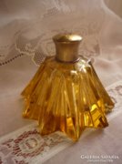 Antik, borostyán színű parfümös üveg