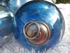  karácsonyfadísz foncsorozott üvegből 