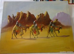 Tevegelők,jordán festmény 
