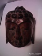 Buddha fej trópusi fa kézi faragás
