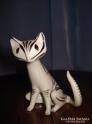 Art deco hollóházi cica