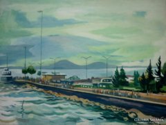 Duray Tibor : Badacsonyi kikötő