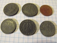 Antik Horogkeresztes érmék, 6 darab !