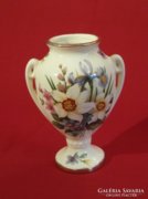 Tavaszi virágcsokros Staffordshire váza