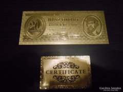 1947 20 forint aranyozott bankjegy utánzat!