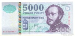 5000 forint 2010 UNC