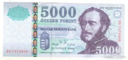 5000 forint 2006 UNC
