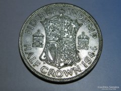 Ap 105 - 1944 Ezüst 1/2 korona /half crown/ VI. György