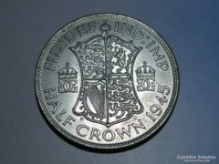 Ap 106 - 1945 Ezüst 1/2 korona /half crown/ VI. György 