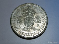 Ap 108 - 1945 Ezüst 2 shilling /two shillings/ VI. György 