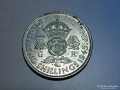 Ap 109 - 1945 Ezüst 2 shilling /two shillings/ VI. György 