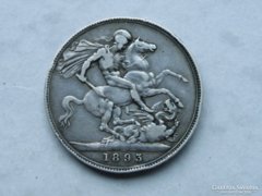Ap 120 - 1893 Viktória Királynő Ezüst 1 korona /crown/