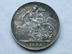 Ap 121 - 1892 Viktória Királynő Ezüst 1 korona /crown/