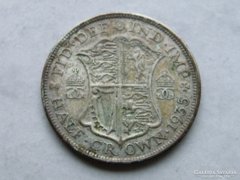 Ap 134 - 1935 Ezüst 1/2 korona /half crown/ V. György 