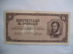 Egymillió B.-pengő 1946