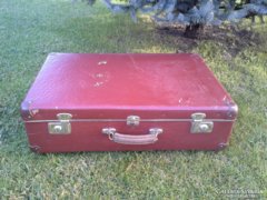 Antik, retro utazó bőrönd, koffer - Dekorációnak, Filmezéshez