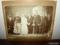 Esküvői antik fénykép ! Kb 1900