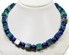 Gyönyörű malachit, lapis lazuli gyöngysor