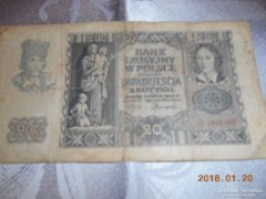 1940 Lengyelország /20 zloty zlotych 