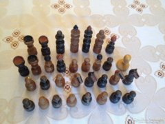 Antik fa sakk figurák