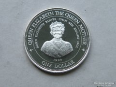Ap 202 - 1994 Ezüst 1 dollár Barbadosz tükörveret