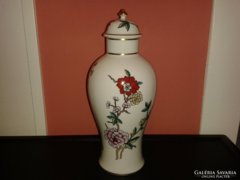 Hollóházi váza fedeles urnás