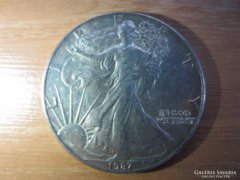 USA Liberty 1 oz uncia 0.999AG  ezüst érme 1987  