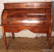 Antik Biedermeier,íves elejű íróasztal,szekreter