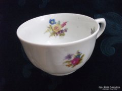 Antik Tilsch Altwasser virágos teás csésze-1932-(3)-9x5 cm