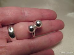 Bogyós ezüst gyűrű - gömb - retro