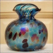 Loetz üveg váza Citysus art-deco