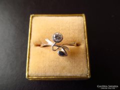 Szecessziós ezüst gyűrű