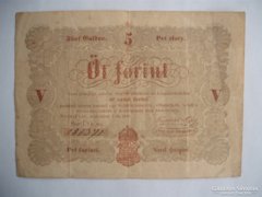 5 forint 1848 Kossuth bankó