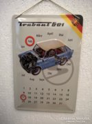 Trabant 601 fém nosztalgia örök naptár