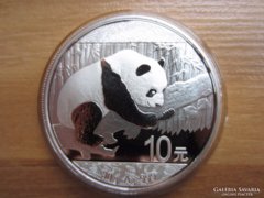 2016 Panda Kinai ezüst érme ÚJ SZÉP 30gr 0.999AG   