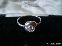 Button ezüst gyűrű