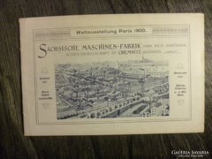 Mozdony katalógus Párizsi világkiállítás 1900