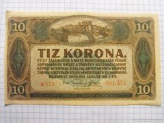 Extra szép 10 Korona 1920 !! 