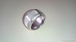 Ti Sento ezüst gyűrű gyöngyházberakással 