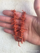 Régi piros színű korall ágas nyakék 