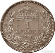 Ferencz József 1 korona 1914 aUNC