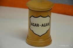 Antik patikai fa tégely AGAR-AGAR